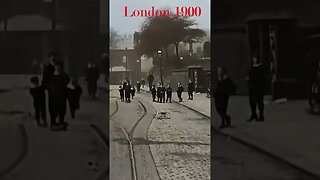 Look! London 1900 - Victorian times, colorized and upscaled.