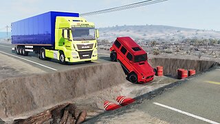 Cars vs Ditch TRAP ▶️ BeamNG Drive