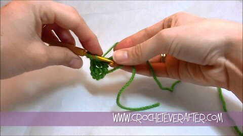 Left Hand Treble Crochet Tutorial#12: Magic Adjustable Loop in Treble Crochet