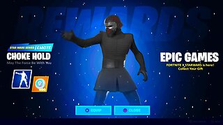 CLAIM Your *FREE* STAR WARS Emote Now In Fortnite!.. (Choke Hold)