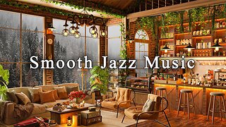 Stress Relief with Jazz Relaxing Music ☕ Cozy Coffee Shop Ambience ~ Smooth Jazz Instrumental Music