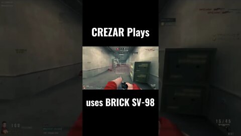 CREZAR uses BRICK SV-98 #youtubeshorts #shorts #specialforce