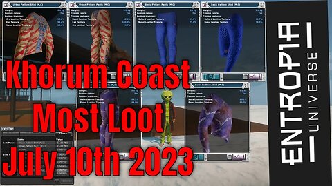 The Khorum Coast Most Loot Event for Entropia Universe July 10th 2023