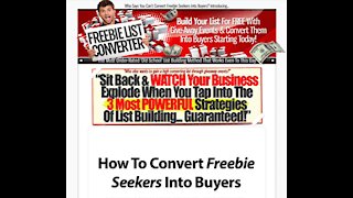 Freebie List Converter - Profit from Give Away Events