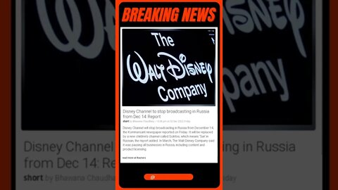 Goodbye Russia! Disney Channel to Shut Down Broadcasting from Dec 14 | #shorts #news