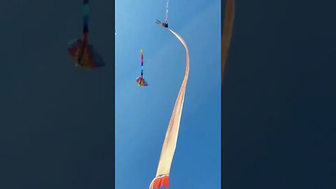 Taiwan toddler entangled in kite tail goes airborne at festival. #shorts #trendingshorts