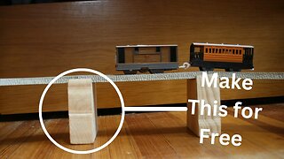 How to Make a Toy Thomas the Train Track Support Out of Scrap Wood