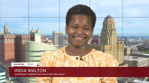 India Walton responds to the announcement of a write-in campaign by Buffalo Mayor Byron Brown