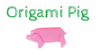 How to Make Origami pig (Designed by easy origami)