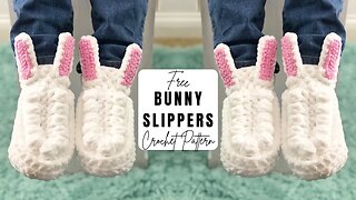 Crochet Bunny Slipper Pattern | Free Crochet Pattern