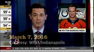 March 7, 2016 - Indianapolis Mayor Declares it 'Peyton Manning Week' in City