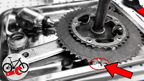 Replacing bicycle cranks on your road bike. Cranks Ultegra and Tiagra