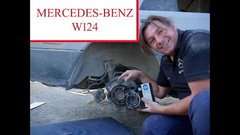 Mercedes w124 - Como cambiar las zapatas de freno a mano Tutorial
