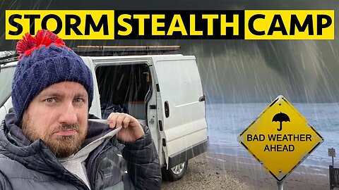 SLEEPING IN MY VAN DURING A WINTER STORM