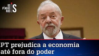 Lula já começa a prejudicar a economia; bolsa cai e dólar sobe