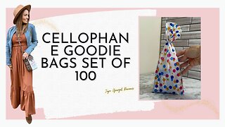 Cellophane goodie bags set of 100 review