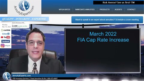 Life Agents - Fixed Indexed Annuity (FIA) caps are up! Caps up to 5.50%! Annual reset Annual Lock In