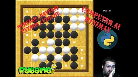 Reversi / Othello - Computer AI MiniMax | Python | Pygame Module | Programming Beginners