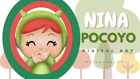 Easy to Follow Nina - Pocoyo Digital Art for Beginners | Autodesk Sketchbook