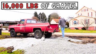 Restoring a 200 Year Old Farmhouse: Shoveling 16,000 lbs. of Gravel for a Parking Space