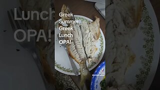 Greek Summer Greek Lunch OPA!#greeksummer #greekeats #greekseafood