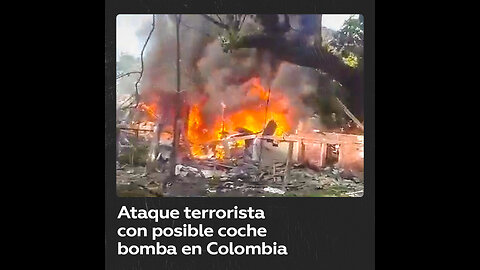 Ataque terrorista en Colombia deja varios civiles y policías heridos