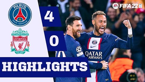Paris Saint-Germain VS Liverpool FC | Highlights FIFA 22