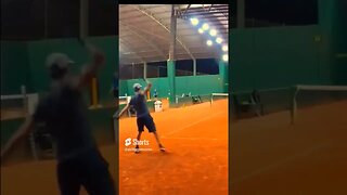 backhand return #tennis #shorts #subscribe