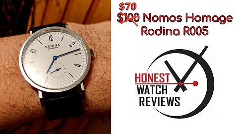 ⭐ $70 Nomos Tangente Homage ⭐ Rodina R005 Bauhaus Automatic Honest Watch Review #HWR