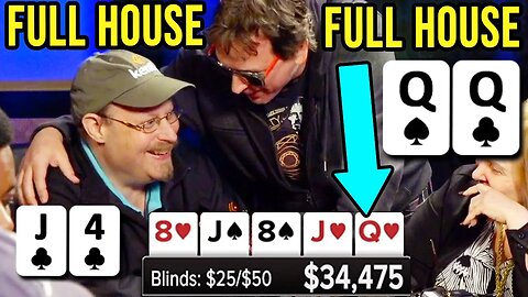 Full House vs Full House for Phil Laak (Unreal River) | Poker Hand of the Day presented by BetRivers
