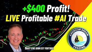 Witness A Live Profitable #AI Trade With +$400 Profit & Trailing Stops