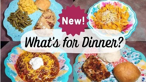 WHAT'S FOR DINNER ? 4 EASY & DELICIOUS FAMILY MEALS | PARMESAN CRUSTED PORK CHOPS | MARRY ME CHICKEN