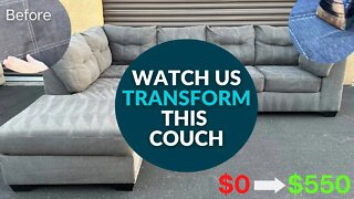 Biggest Couch Transformation (Couch Flipping)