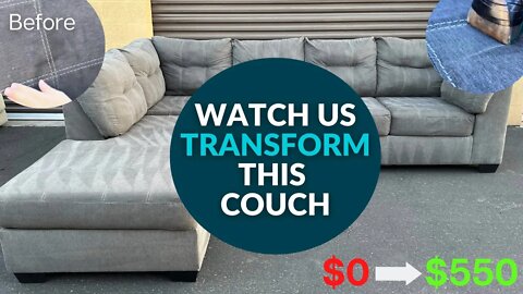 Biggest Couch Transformation (Couch Flipping)