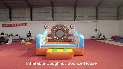 Inflatable Doughnut Bounce House #inflatable #slide #bouncer #inflatablesupplier #catle #jumping