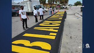Riviera Beach business owner unveils 'Black Lives Matter' mural