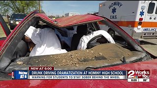 Hominy students get glimpse of real drunk driving dangers