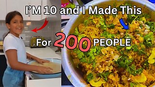 She Cooked Chicken Biryani for 200 PEOPLE