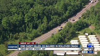 1 dead, 22 injured after military truck at West Point overturns
