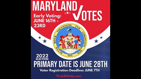 Maryland Voter Registration Deadline and Primary Date