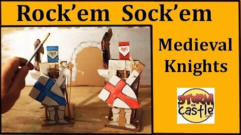 Rockem Sockem Medieval Knights | Made with Cardboard!