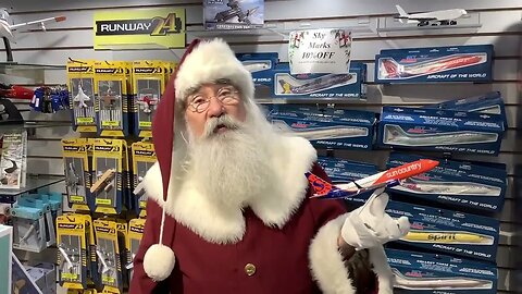 Santa loves Skymarks models at Gift of Wings