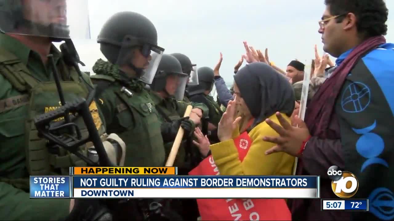 Judge rules on border demonstrators' case