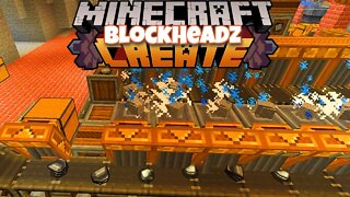 Iron From Cobblestone Machine | Minecraft Create Mod | Blockheadz Create Ep7