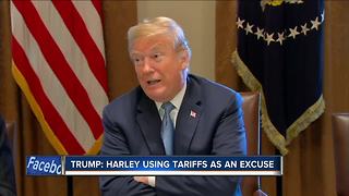 Trump: Harley using tariffs as an excuse