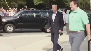 President Joe Biden was running - Sundown Biden is always running - the fastest president ever