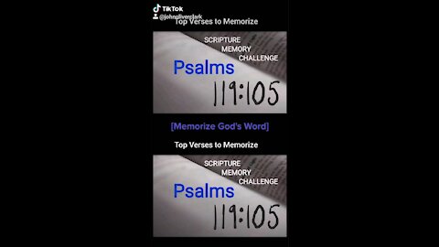 Top Verses To Memorize, Psalms 119:105
