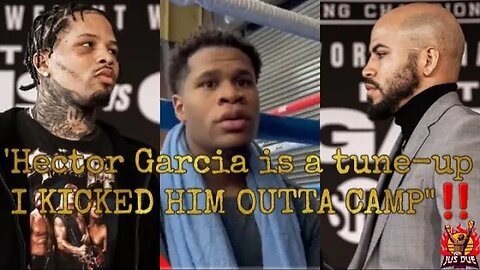 (SHOCKER) Devin Haney says he KICKED Hector Garcia out of CAMP because he couldn't KEEP UP! #TWT