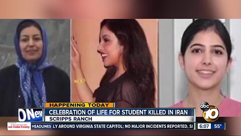 Student killed in Iran to be honored in Celebration of Life