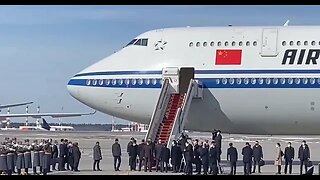 China's Xi Jinping arrives in Moscow to meet Putin.